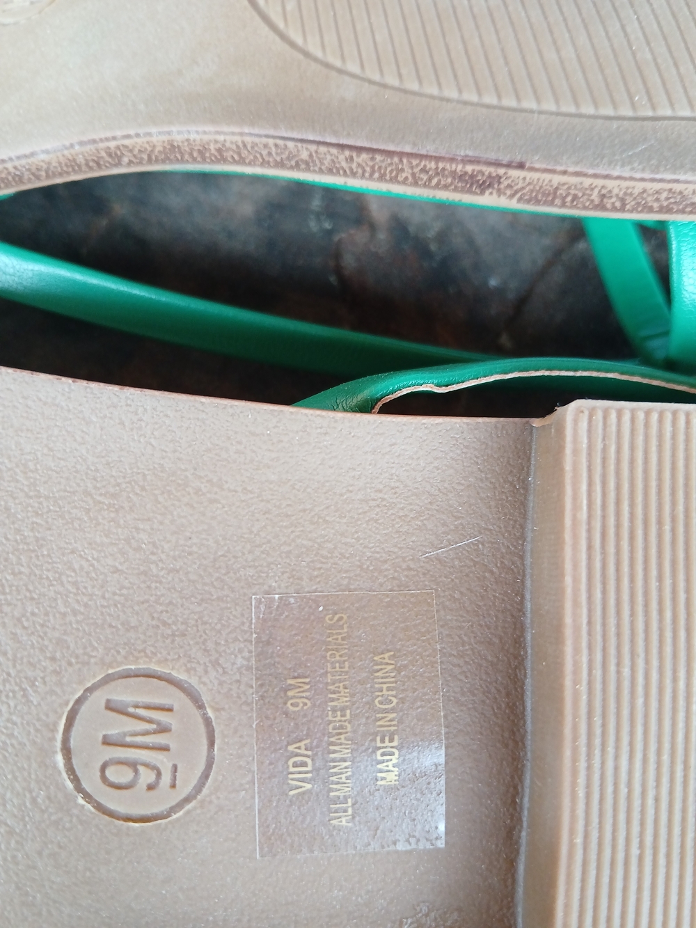 Joie Emerald Green Leather Strappy Flat Sandals Size 9 - Picture 3 of 5